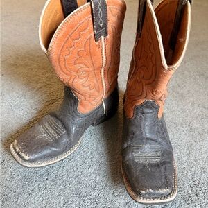 Ariat Brown and Black Leather Boots